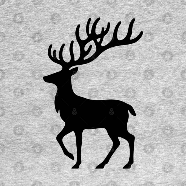 Reindeer Silhouette by KayBee Gift Shop